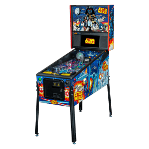 Star Wars Comic Art Pro Pinball Machine Angled Left by Stern Pinball